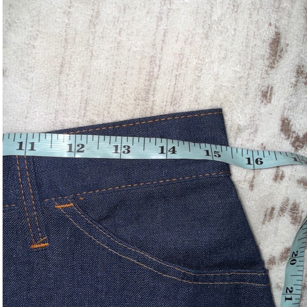 Vintage Levis for Gals Denim Mini Skirt Dark Wash Made in USA NWT Size 16 15/16 - Picture 6 of 7